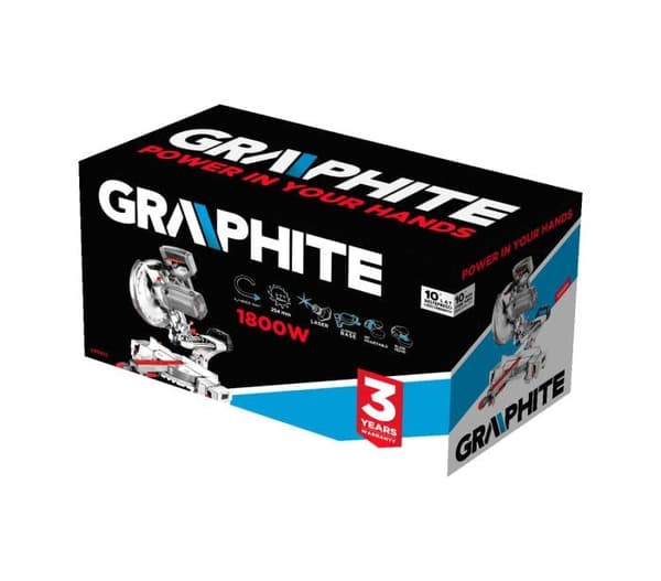 Graphite Bevel Saw 1800 W 254x30 mm