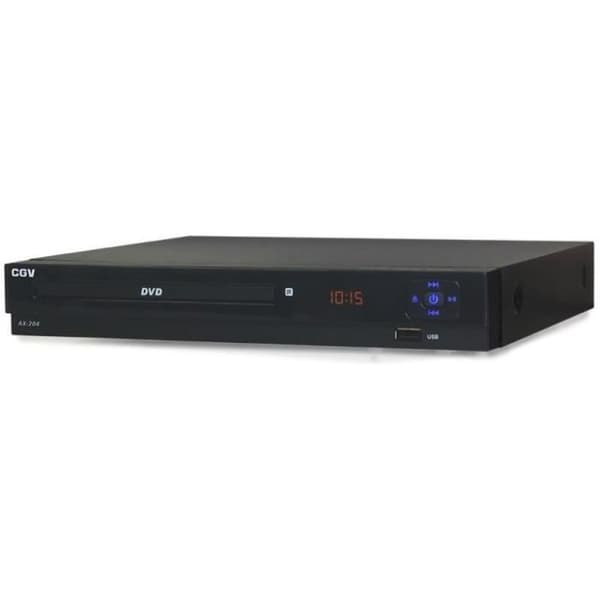 CGV AX 204 DVD Player - 1080P Upscaling - Large Button Remote Control