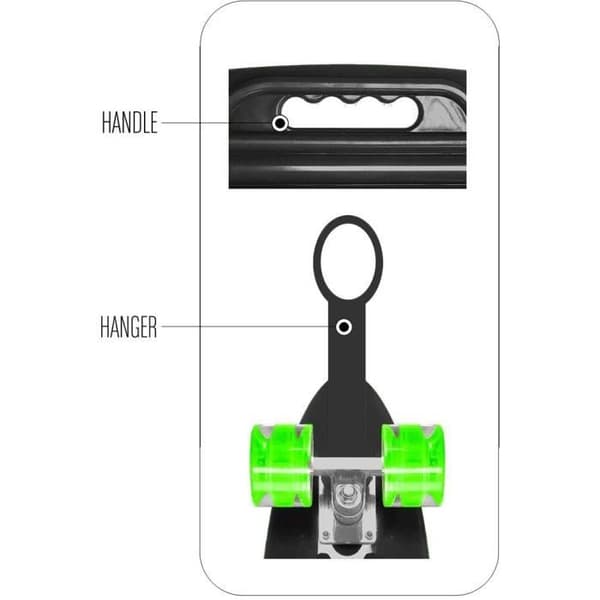 STAMP Skateboard 24 x 7 SKIDS CONTROL - Handle & Light-Up Wheels