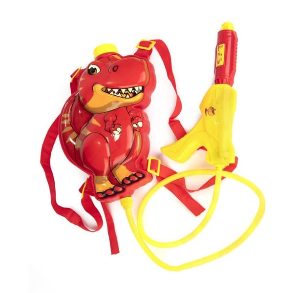 Dino Water Gun with Backpack Tank - T-Rex Design - Ages 3+