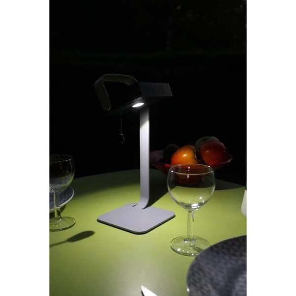 Solar Table Lamp - Easy - Grey - Aluminium - 30 Lumens