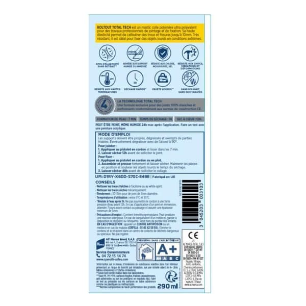 Cyanolit Total Tech Adhesive 290 ml - Black - High Strength