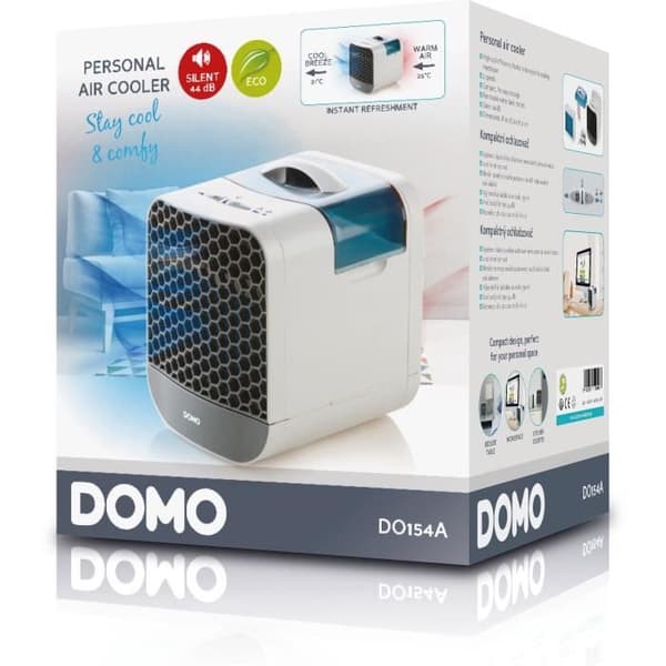 DOMO DO154A Personal Air Cooler - 6W - Compact - 44dB Noise Level