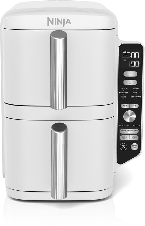 NINJA Air Fryer - Double Stack XL - 9.5 L - 6 Cooking Programs - SL400EUWH