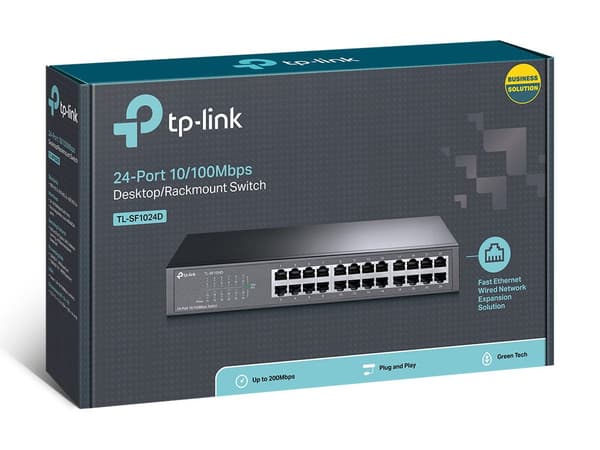 TP-Link 24-Port Switch TL-SF1024D, 10/100Mbps, Desktop VER2.0