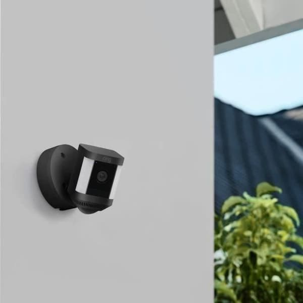 RING Spotlight Cam Plus - Mains Powered Surveillance Camera - Black