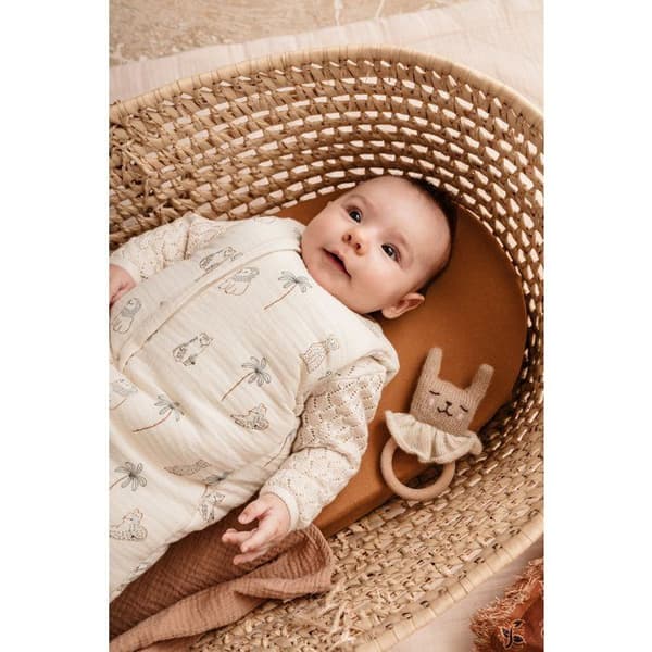 CANDIDE Mini Comforter - 55 cm - 0/3 months - White with Tiger Print