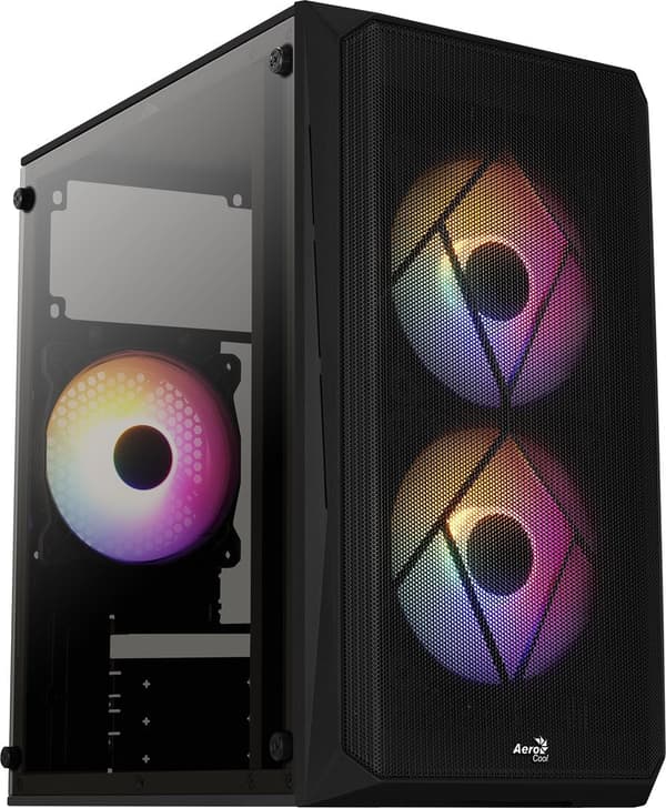 Aerocool CS107V2 Mini Tower Computer Case - Black