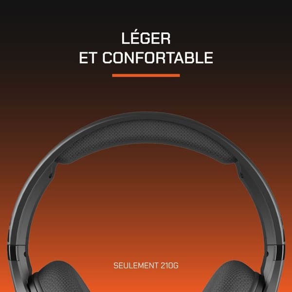 NOVA GAMING Wired Gaming Headset - Borealis - Detachable Microphone RGB LED - Black