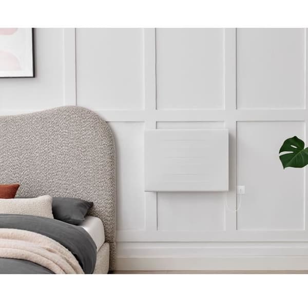 OCEANIC Fixed Electric Radiator - Dual Heating Core - 1000W - Matte White