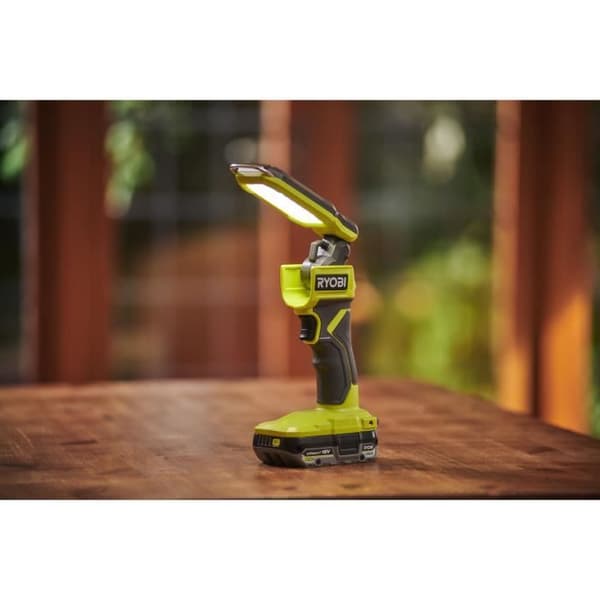 RYOBI Compact LED Lantern - 18V - 800/ 400/ 1000 Lumens - Foldable with Hook