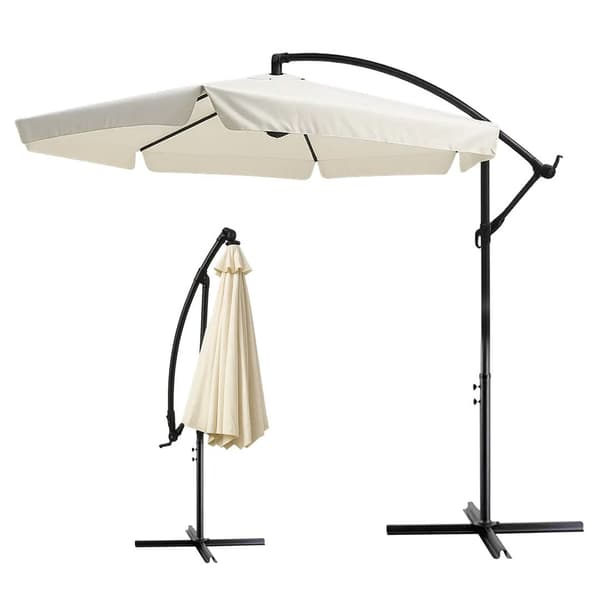 Extralink Garden Umbrella 3 m Beige with Side Panels