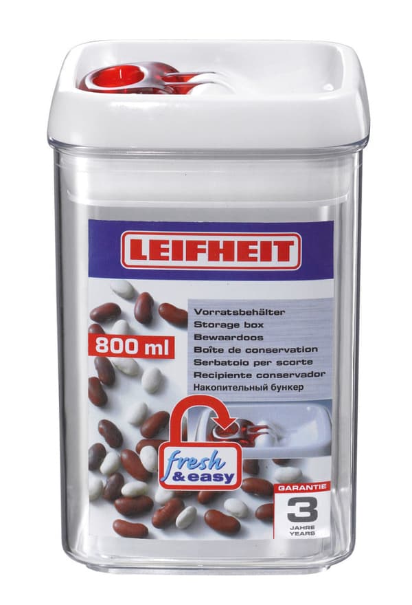 Leifheit Storage Can Fresh & Easy 800 ml Square Container