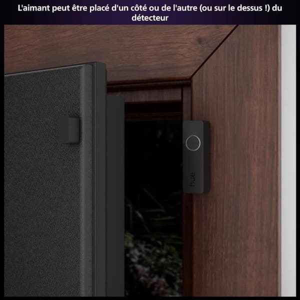 Philips Hue Secure Contact Sensor - Door or Window - Easy Installation - Control via Hue App - Black