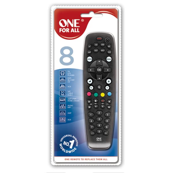 One For All Universal Remote Control for 8 Devices - URC 2981 Urc2981