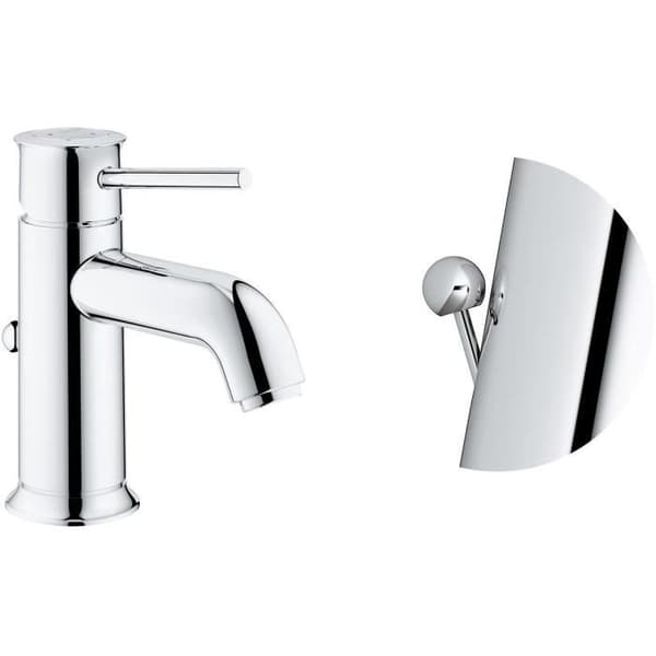GROHE Start Classic Basin Mixer Tap, Single-Lever, Chrome, Size S, 23782000