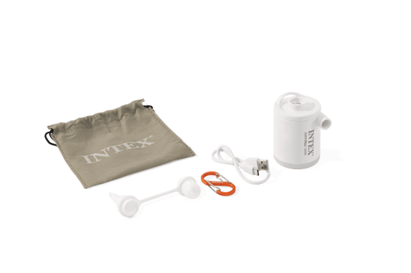 Intex 66647 Quickfill Tiny Air Pump with LED light and Carabiner