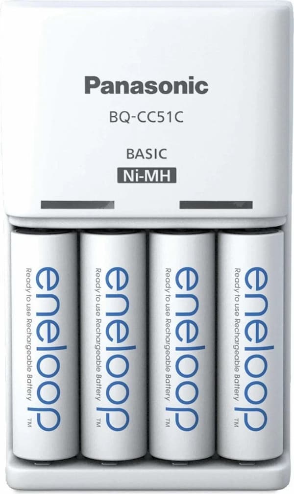 Panasonic eneloop Basic Battery Charger NiMH 2000mAh for 4xAA/AAA BQ-CC51