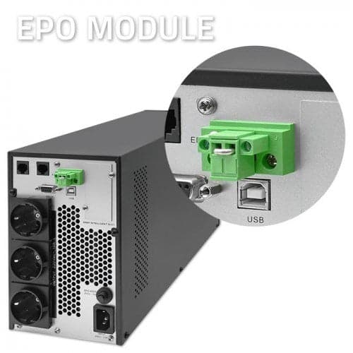 Qoltec Uninterruptible Power Supply UPS 2kVA 2000W LCD EPO USB Online