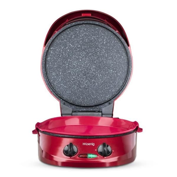 H.Koenig Pie Maker - TRT180 - Pizza Oven - 30 cm - 1800W - Red