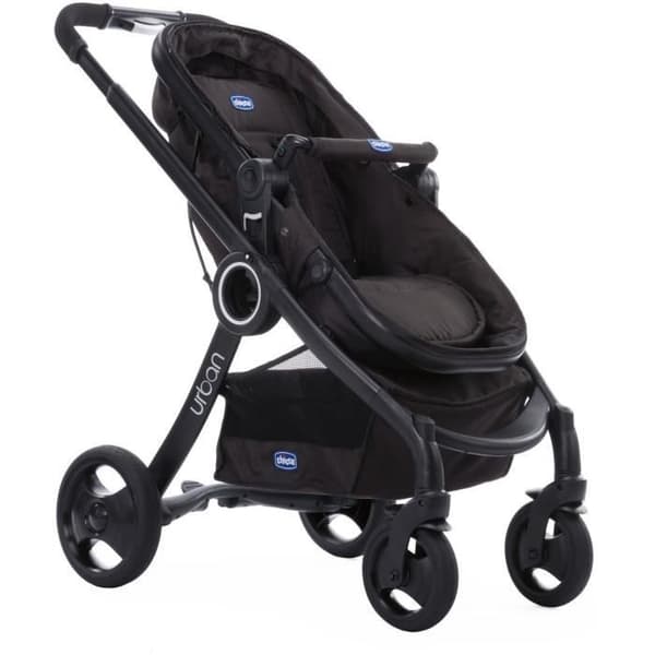 CHICCO Urban Plus Stroller - Black - Reversible seat - Compact fold