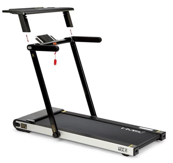 HMS LOOP12 MULTI Electric Treadmill with Desk 1-12 km/h Black