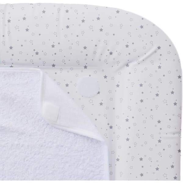 Changing Mat with Removable Sponges - White/Grey - 42 x 70 cm