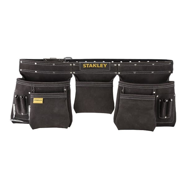 Stanley Leather Tool Apron Multiple Pockets Adjustable Belt STST1-80113