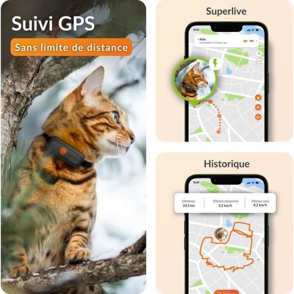 Weenect XS GPS Tracker for Cats - Black Edition 2023