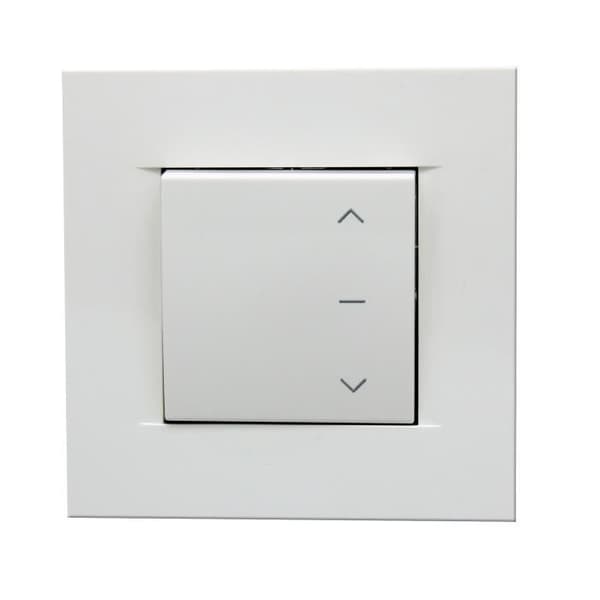 Aluminum Roller Shutter - 120 cm x 100 cm - Wired Electric - White