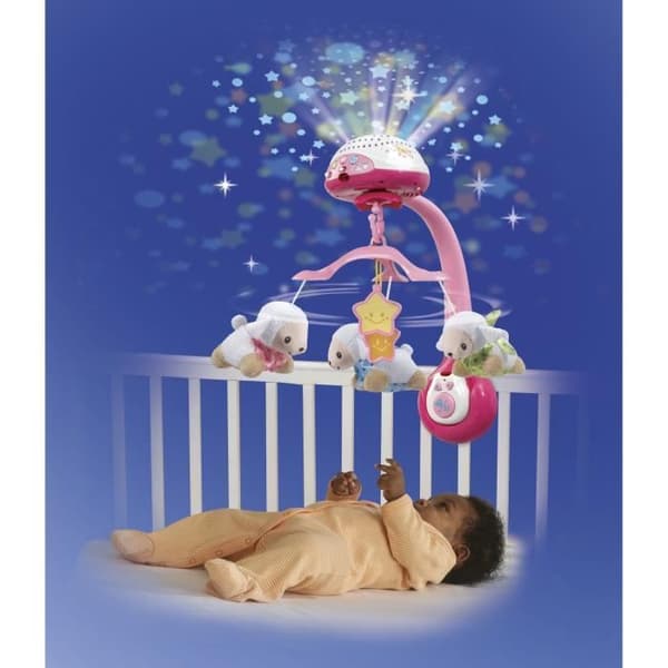 VTECH Baby Light-Up Mobile - Sheep Counting - Pink