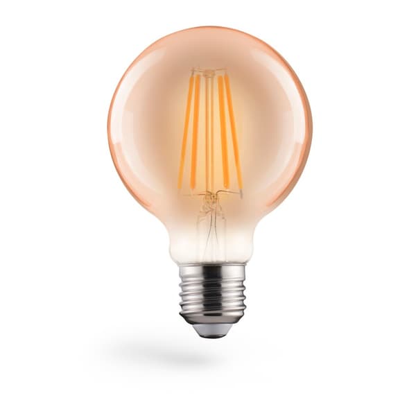 Xavax LED Filament Bulb Sphere 80 Dimmable E27 8W 650lm Warm White