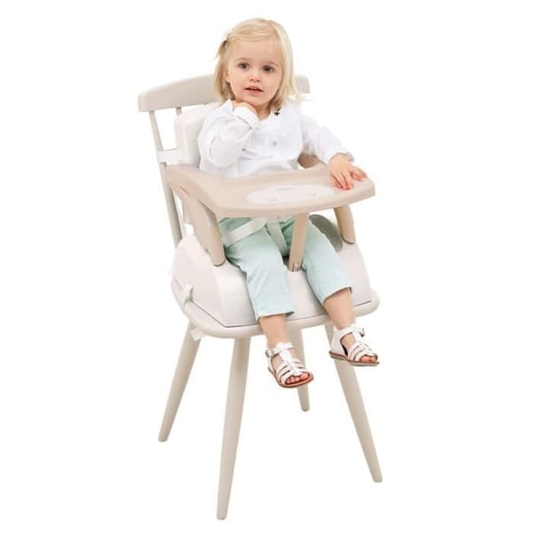 THERMOBABY Booster Seat - Iced Brown - Adjustable for Long-Term Use