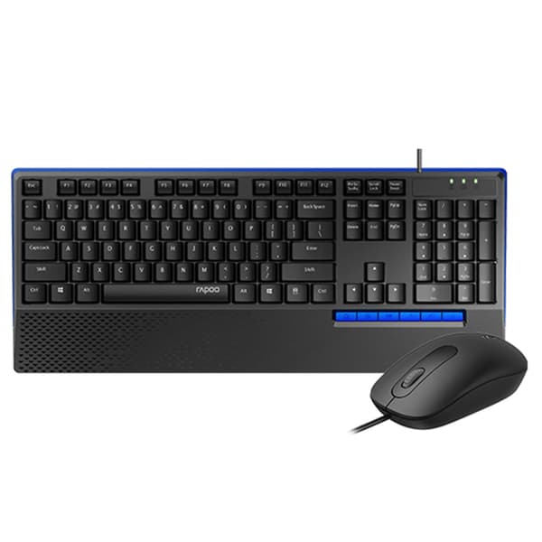 Rapoo Keyboard Combo Bedr.zwnx2000 - Wired Keyboard and Mouse
