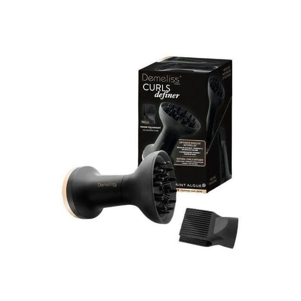 DEMELISS Hair Dryer CURLS DEFINER Diffuser 3 Speeds Temperatures Black