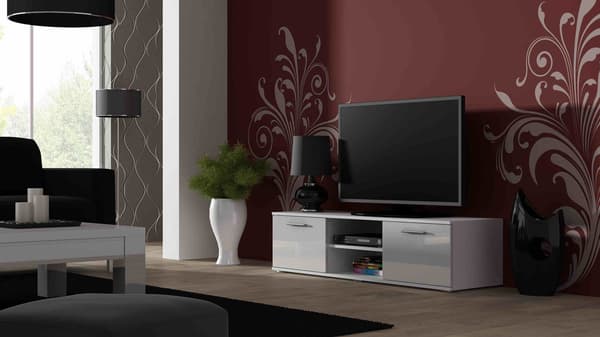 Cama TV Stand SOHO 140 White/White Gloss