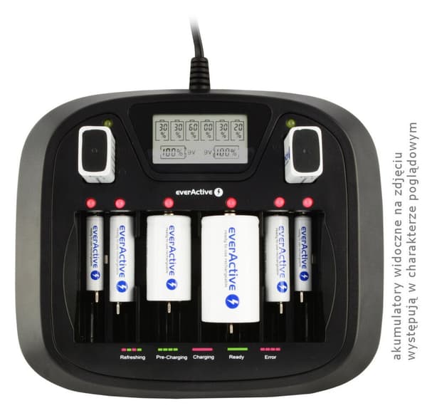 everActive NC-900U Charger Professional 8 Channel Universal