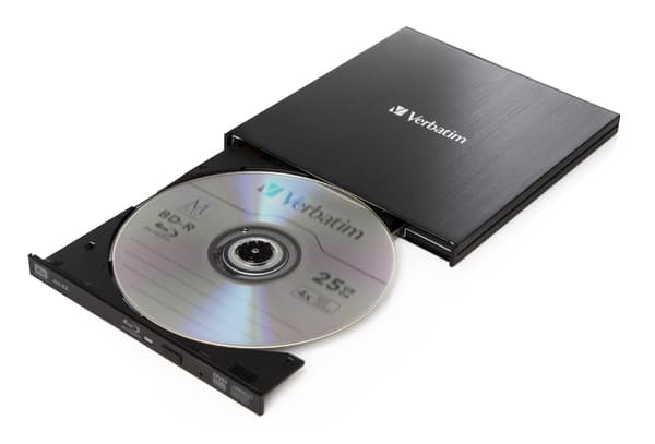 Verbatim Slimline BDXL Writer - 6x - SuperSpeed USB 3.0 - External (43890)