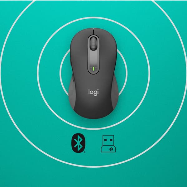 Logitech Signature M650 - Wireless Optical Mouse - 4000 DPI - Bluetooth - Graphite (910-006253)