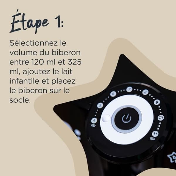 TOMMEE TIPPEE Perfect Prep Bottle Warmer, Black