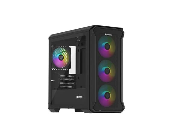 GENESIS IRID 503 ARGB Micro Tower Case Black