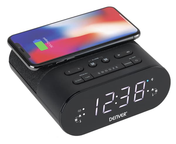 Denver CRQ-107 Digital Alarm Clock Black