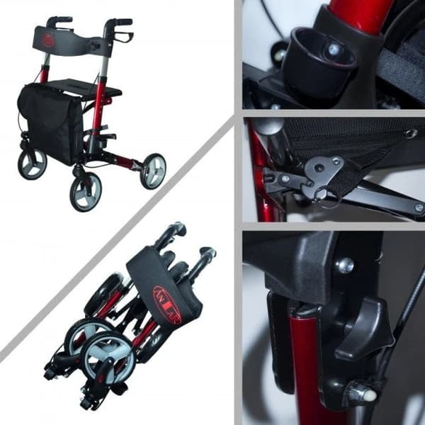 Aluminium Four-Wheel Walker AT51006
