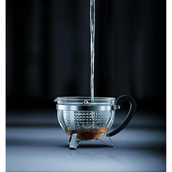 BODUM Teapot - Chambord - Plastic Strainer - 1 Liter - Black