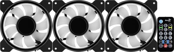 Aerocool Mirage 12 ARGB Pro Computer Case Cooling Set 12 cm Black