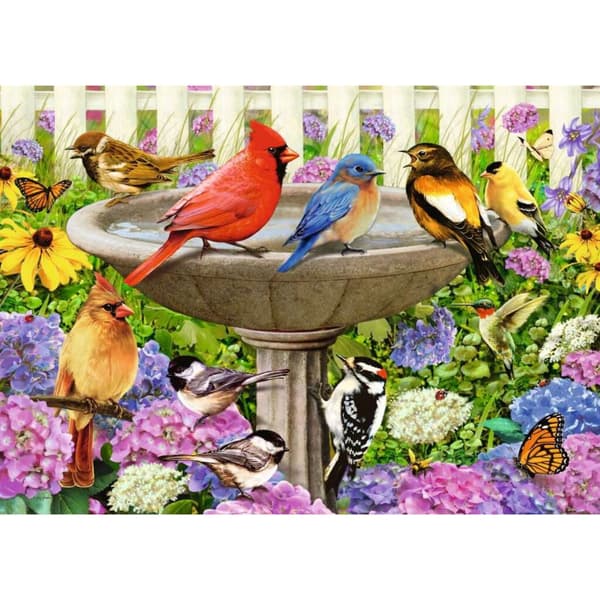Ravensburger Puzzle At the Bird Bath 500 Pieces