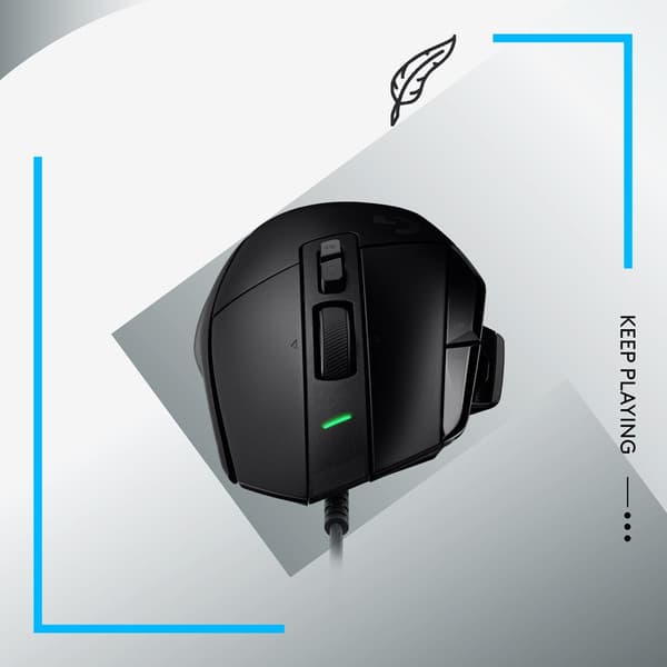 Logitech G G502 X Mouse - Optical - Wired - USB - Black (910-006138)