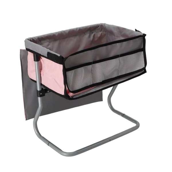 Doll Changing Table 39x25x39 cm Grey/Pink