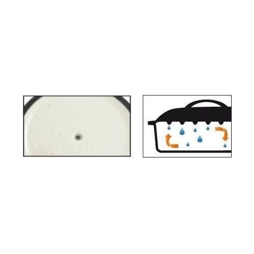 GSW Cast Iron Casserole Dish - 24 cm - Round - Induction Compatible - BLUE MAGIC