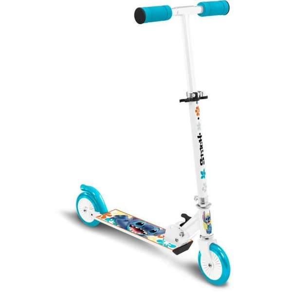 DISNEY Folding Scooter - STITCH - Adjustable Height - Non-Slip Deck